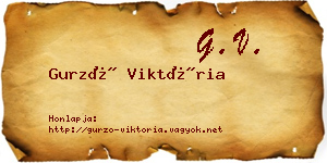 Gurzó Viktória névjegykártya